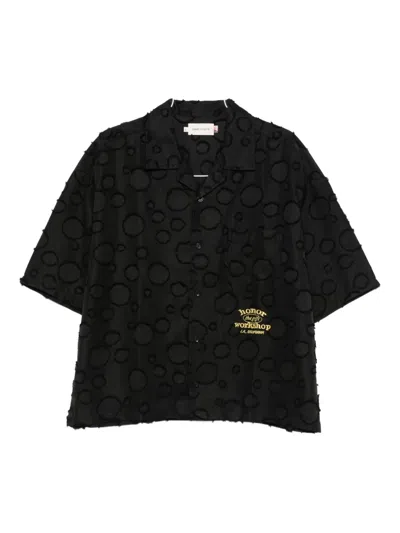 Honor The Gift Circle-patterned Short-sleeve Shirt In Black