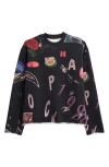 Honor The Gift Collage Crewneck Graphic Sweatshirt In Black