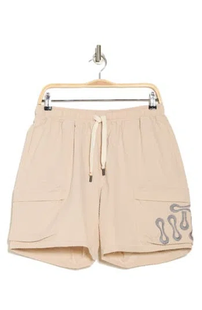 Honor The Gift Cotton Cargo Shorts In Tan