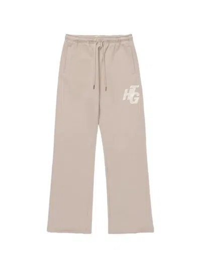 Honor The Gift Cotton Elasticated-waist Track Pants In Neutral