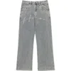 Honor The Gift Crystal Embellished Wide Leg Jeans In Indigo