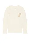 Honor The Gift Diamond Knit Sweater In Cream