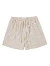 Honor The Gift Embroidered-logo Trunk Shorts In Neutral