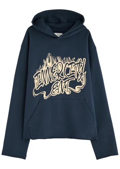 Honor The Gift Entertainment Hooded Cotton Sweatshirt In Blue