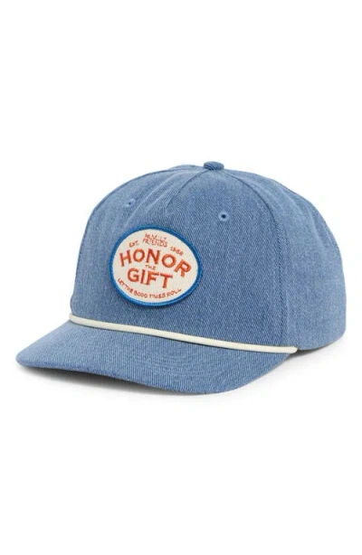 Honor The Gift Est 1988 Patch Snapback Baseball Cap In Blue