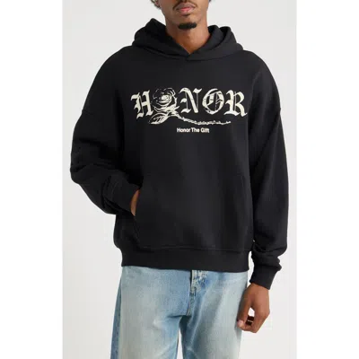 Honor The Gift Fallen Rose Hoodie In Black