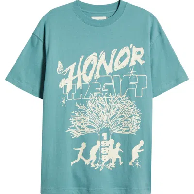 Honor The Gift Family Tree Graphic T-shirt In Green