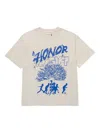 Honor The Gift Mens Bone Graphic-print Short-sleeve Cotton T-shirt In Multi
