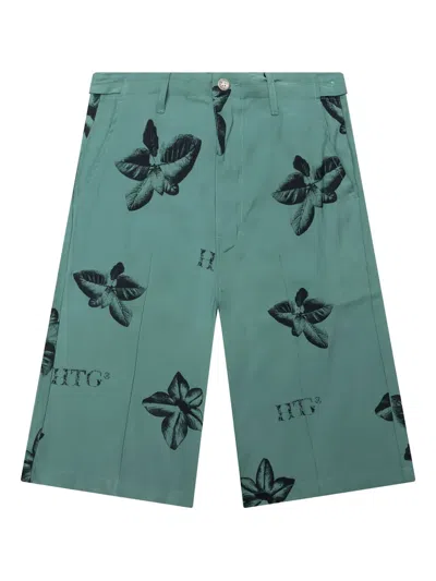 Honor The Gift Floral-print Shorts In Blue