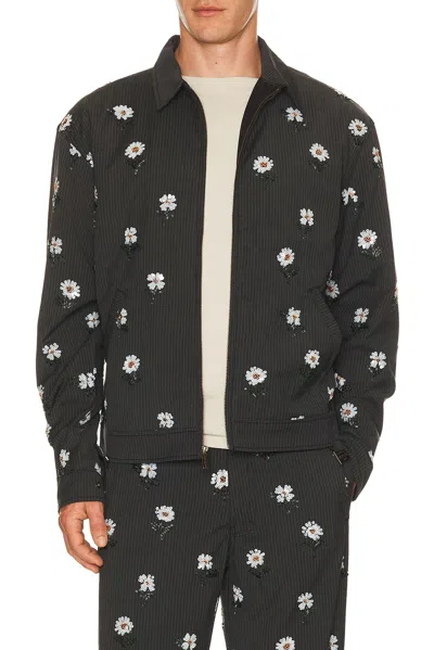 Honor The Gift Flowers Beaded Jacket In Black