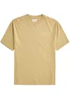 Honor The Gift Forum Printed Distressed Cotton T-shirt In Tan