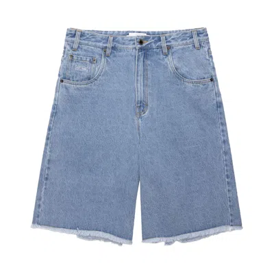 Pre-owned Honor The Gift Frayed Edge 11" Denim Bermudas 'indigo' | Blue | Men's Size 38
