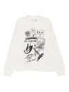 Honor The Gift Graphic-print Sweatshirt In White