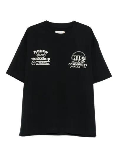 Honor The Gift Graphic-print T-shirt In Black