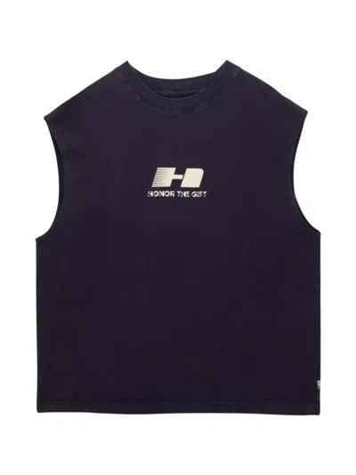Honor The Gift Graphic-print Tank Top In Blue
