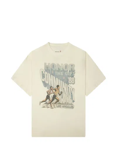 Honor The Gift Graphic-print T-shirt In Neutrals