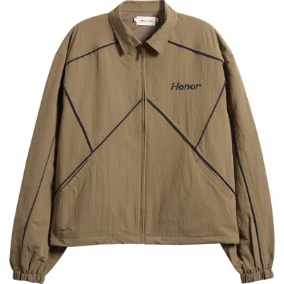 Honor The Gift Mens Beige Growth Track Woven Jacket In Brown