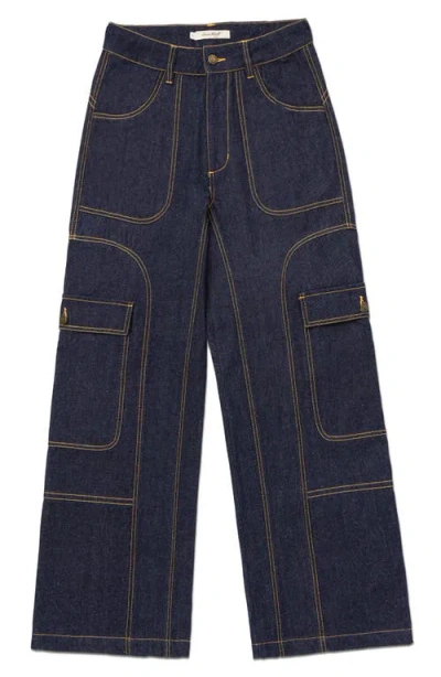 Honor The Gift High Waist Carpenter Jeans In Blue