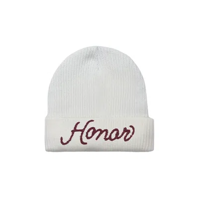 Pre-owned Honor The Gift Honor Heavy Knit Beanie 'vintage White' | Men's Size Onesize