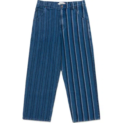 Honor The Gift Honor Inc Mixed Stripe Jeans In Dark Indigo