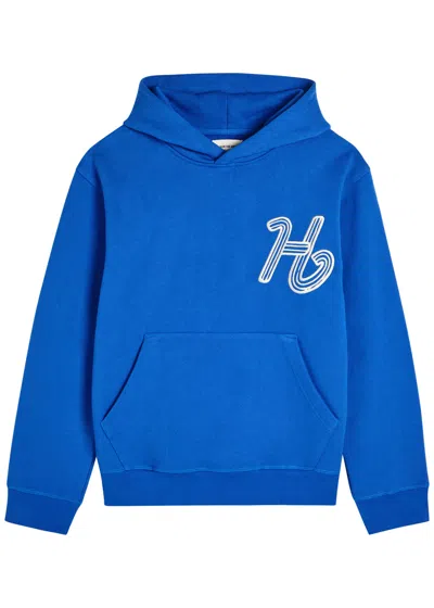 Honor The Gift Hooded Cotton Sweatshirt In Blue