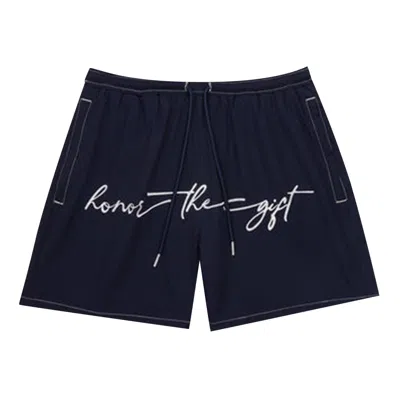 Pre-owned Honor The Gift Hybrid Cursive 5" Trunk 'navy' | Blue | Men's Size S