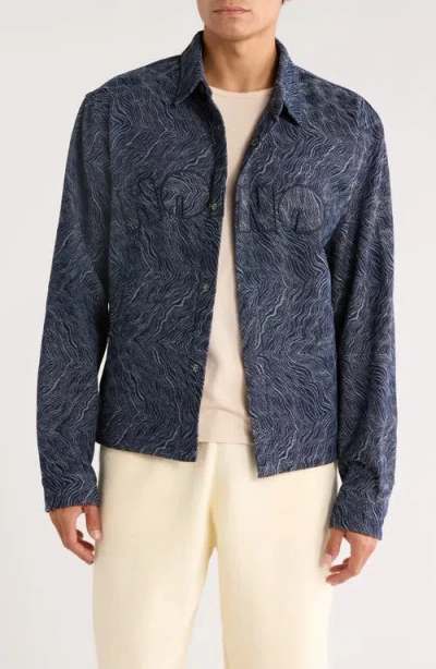 Honor The Gift Indigo Cover Coach's Jacket In Blue