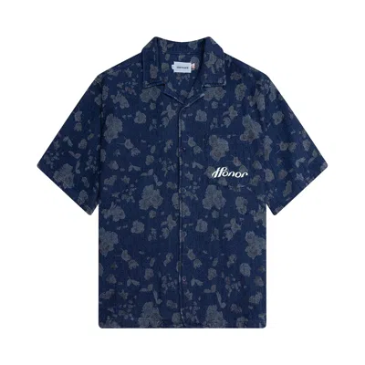 Pre-owned Honor The Gift Indigo Floral Camp 'blue' | Men's Size L