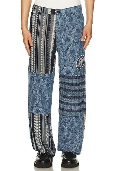 Honor The Gift Tapestry Patchwork Trousers In Blue