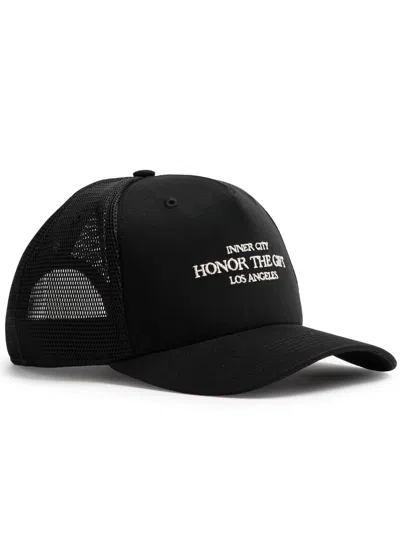 Honor The Gift Inner City Mesh And Cotton Cap In Black