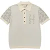 Honor The Gift Jacquard Knit Pattern Polo Sweater