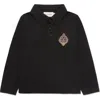 HONOR THE GIFT HONOR THE GIFT KIDS' LONG SLEEVE COTTON PIQUÉ POLO