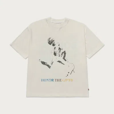Honor The Gift Live And Direct Mens Tee In Cream In White