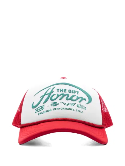 Honor The Gift Logo-embossed Cap In Red