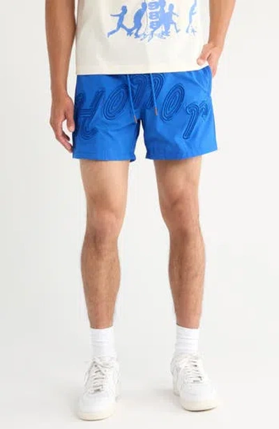 HONOR THE GIFT HONOR THE GIFT LOGO EMBROIDERED SWIM TRUNKS