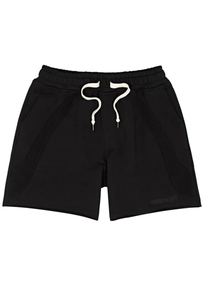 Honor The Gift Logo Panelled Cotton Shorts In Black