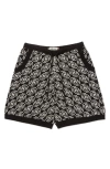 Honor The Gift Logo Pattern Knit Shorts In Black