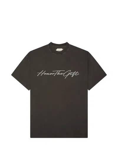 Honor The Gift Logo-print Cotton T-shirt In Black