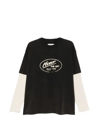 Honor The Gift Logo-print T-shirt In Black