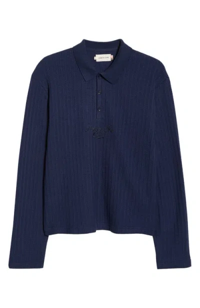 Honor The Gift Long Sleeve Polo In Blue