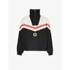 Honor The Gift Mens Black Track Funnel-neck Relaxed-fit Woven Jacket In Black
