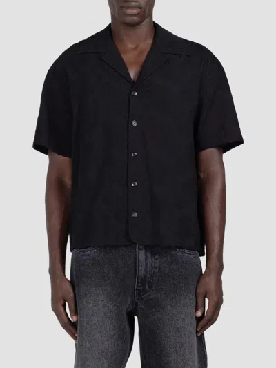 Honor The Gift Men's Novelty Floral Camp Shirt In Black