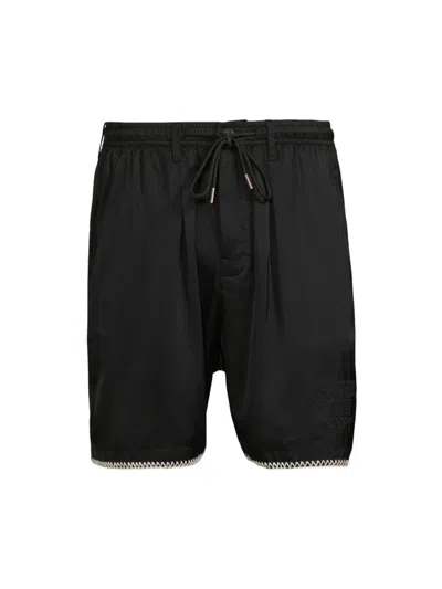 Honor The Gift Men's Pride And Tradition Blanket Stitch Drawstring Shorts In Black