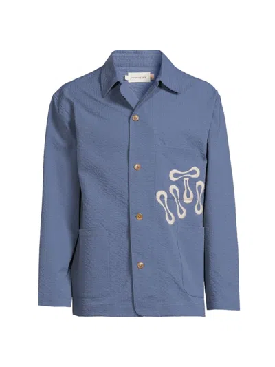 Honor The Gift Men's Pride And Tradition Light Shirt Jacket In Blue
