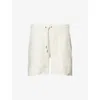 Honor The Gift Mens Bone Block Party Embroidered-text Cotton-jersey Shorts Xl In Neutral