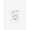 Honor The Gift Mens Bone Graphic-print Short-sleeve Cotton T-shirt In White