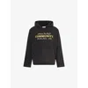 Honor The Gift Mens Black Vintage Community Brand-print Cotton-jersey Hoody In Black