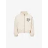 Honor The Gift Mens Sand Honor Brand-embroidered Puffer Jacket Xxl In Neutral