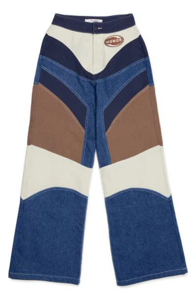 Honor The Gift Motor Colorblock Pants In Blue