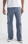 Honor The Gift Motorhead Cotton Twill Cargo Pants In Blue